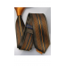 Slim line stropdas oranje bruin zwart